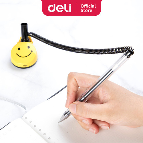 DELI Pen Stand Gel Pen 0.5mm [E6793] - Hitam - Tempat pulpen