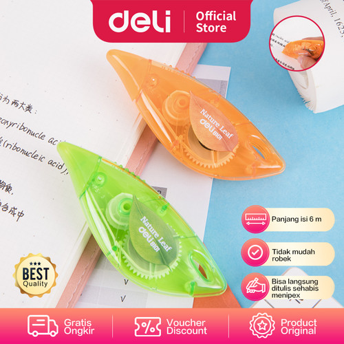 DELI Tip Ex Kertas / Correction Tape Desain Unik Untuk Sekolah E8101