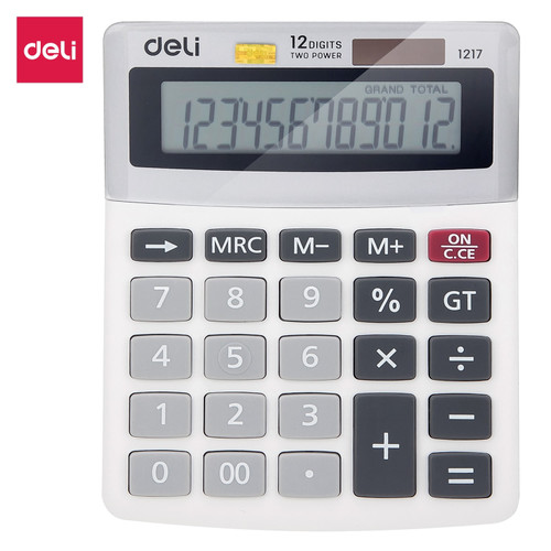 DELI - E1217 / Kalkulator Retro 12 Digit / Peralatan Kantor Murah