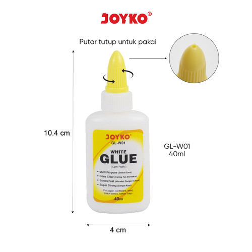 Liquid Glue Lem Kertas Cair Joyko GL-W01 ~ W03