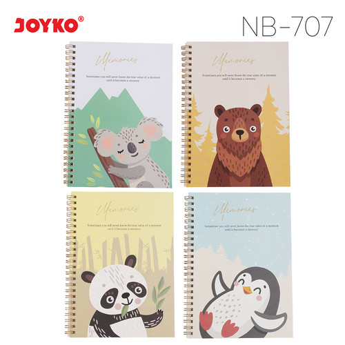 Buku Tulis Catatan Bergaris Ruled Notebook Joyko NB-707~711 A5