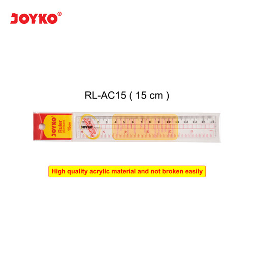 Joyko Acrylic Ruler Penggaris Akrilik