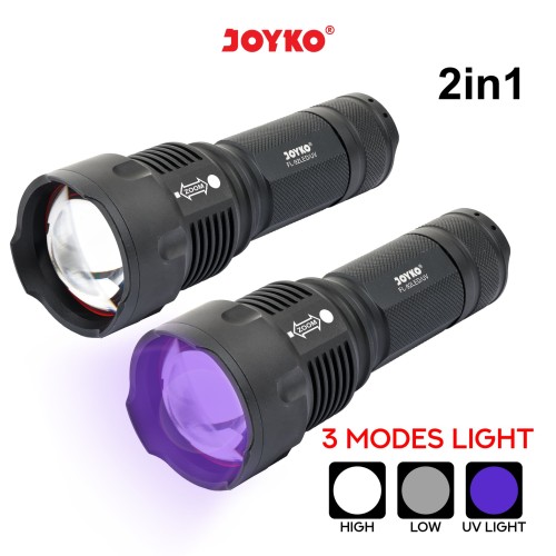 LED & UV Flashlight Senter LED dan Ultraviolet Joyko FL-92LED/UV