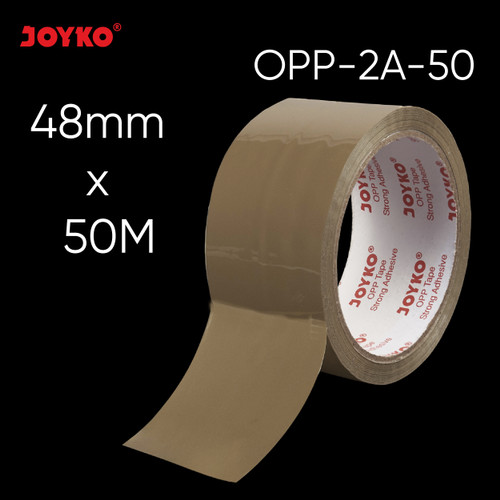 Opp Tape Lakban Cokelat Joyko OPP-2A-50M ~ 100M 48mm Strong Adhesive