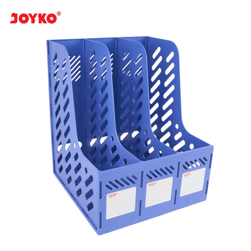 Box File Keranjang Plastik Rakit 3 Susun Joyko BOF-3BE Blue