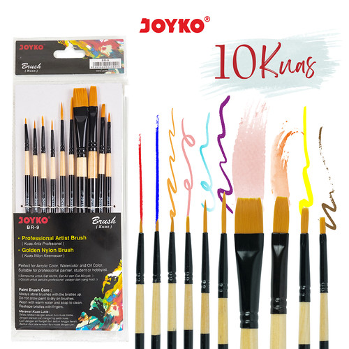 Brush Kuas Cat Air Cat Minyak Lukis Acrylic Joyko BR-9