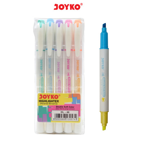 Highlighter / Penanda Joyko HL-46 / 1 SET 5 PCS / 6 Warna