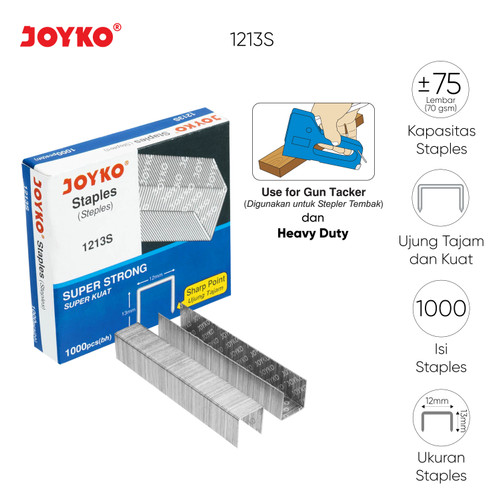 Heavy Duty Staples / Isi Stapler / Refill Stapler Joyko 1213S