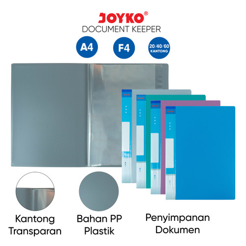 Document Keeper Clear Holder Map File Dokumen Folder Joyko DK