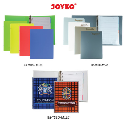 Joyko Binder Note Buku Catatan Tulis Ukuran B5 26 Ring