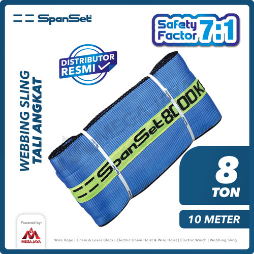 Webbing Sling Belt / Tali Angkat 8 Ton x 10 Meter SPANSET