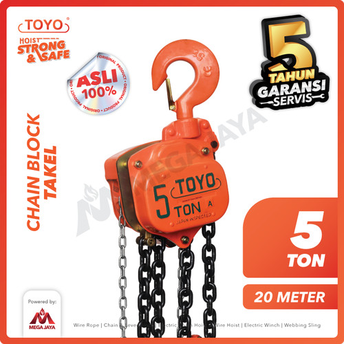 Chain Block / Takel 5 Ton x 20 Meter TOYO