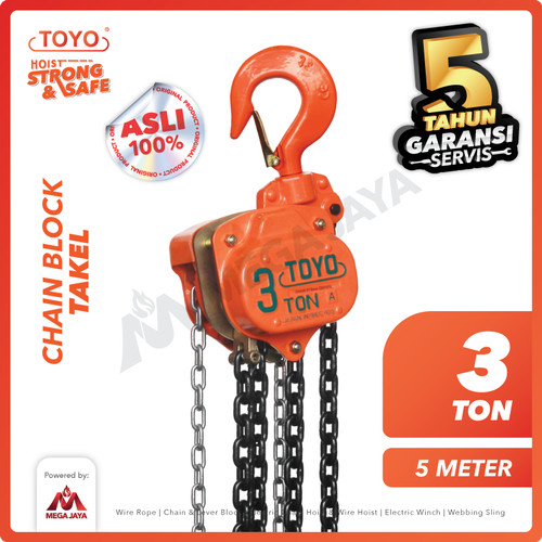 Chain Block / Takel 3 Ton x 5 Meter TOYO