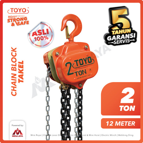 Chain Block / Takel 2 Ton x 12 Meter TOYO