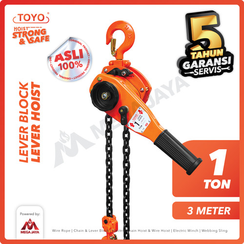 Lever Block / Lever Hoist 1 Ton x 3 Meter TOYO