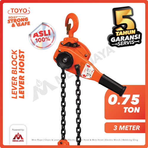 Lever Block / Lever Hoist 0.75 Ton x 3 Meter TOYO