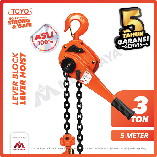 Lever Block / Lever Hoist 3 Ton x 5 Meter TOYO