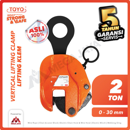 Vertical Lifting Clamp 2 Ton TOYO