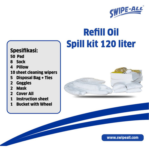 Refill Oil Spill kit 120 Liter Swipe all