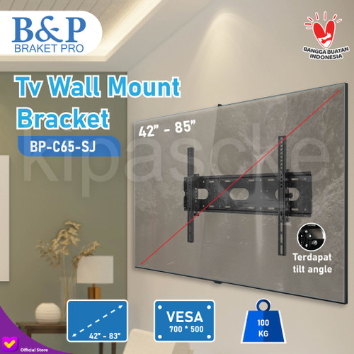 Bracket Braket TV LCD 42 43 50 55 60 65 70 75 80 85 Inch Universal