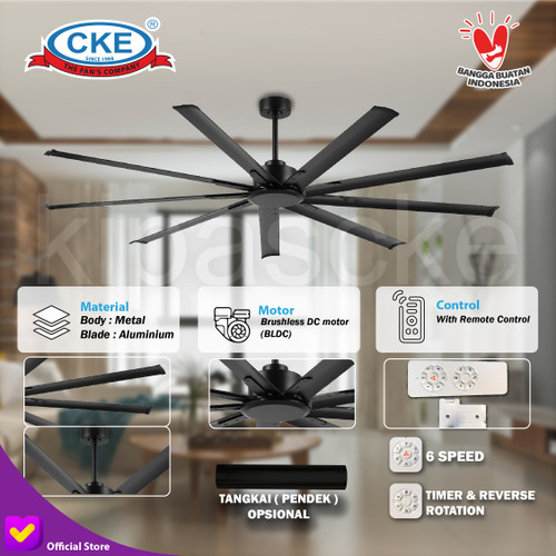 Kipas Angin Plafon Gantung Modern 96 Inch 9 Blade Ceiling Fan Dekorasi