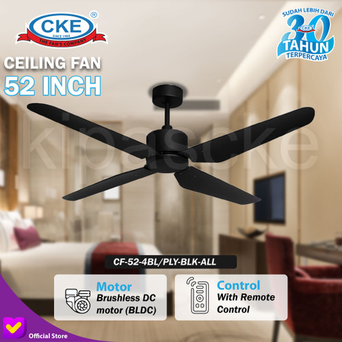 Kipas Angin Baling Baling Dekorasi Plafon 52 Inch Remote Ceiling Fan