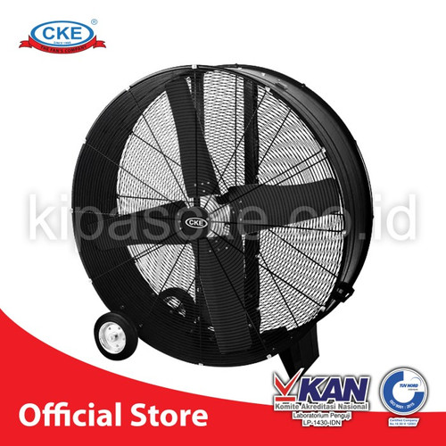 Mobile Drum Fan 24" Inch 220V 260W Kipas Blower Drum Fan Portable