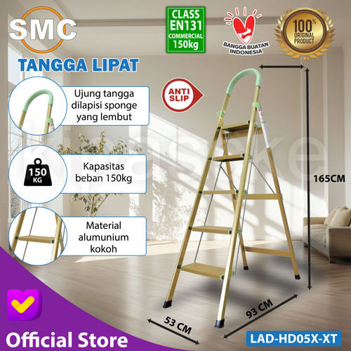 Tangga Lipat 5 Step 1.6 Meter Tangga Duduk 5 Step Ladder