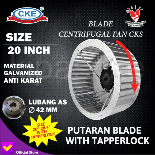 Blade Blower 20" Baling blower Centrifugal Fan Wheel sirrocco (Kanan)