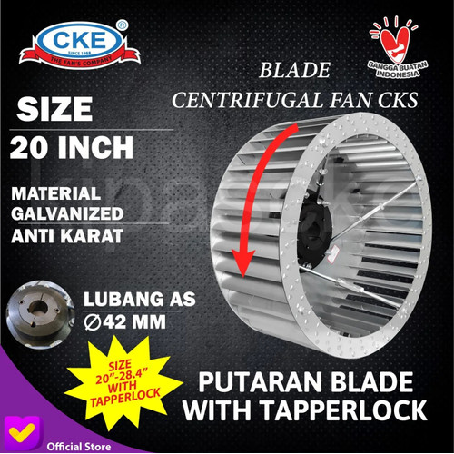 Blade Blower 20" Baling blower Centrifugal Fan Wheel sirrocco (Kiri)