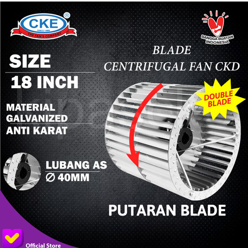 Impeller Fan Wheel Sirroco Double 18" Blade/Baling Blower Centrifugal