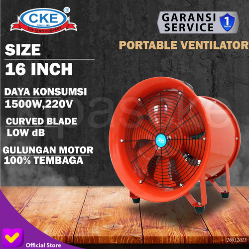 Kipas Portable Ventilator/Blower/Exhaust 16 Inch (400mm) CKE