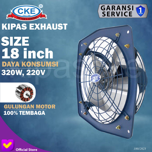 Exhaust Industrial 18" Exhaust Fan Dinding Extra Kipas Angin Partisi