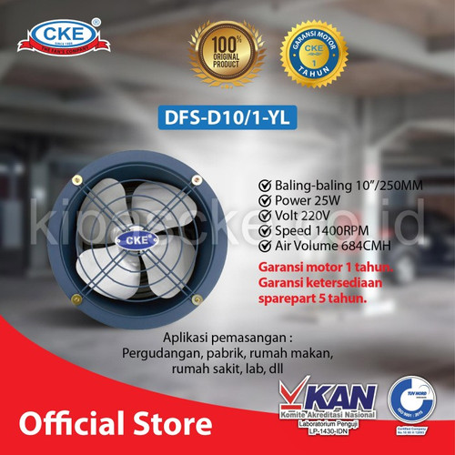 Exhaust Fan 10" Kipas Angin Aksial / Blower Axial Fan / Industri Fan