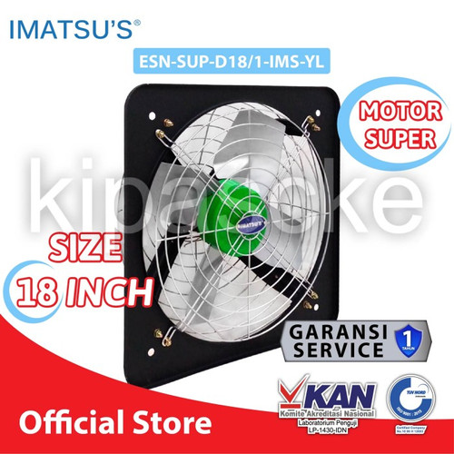 Exhaust Fan Dinding Super 18 Inch Besi Kipas Gedung Industri Imatsu