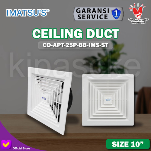 Exhaust Fan 10 Inch/ Hexos Plafon Ceiling Exhaust Kamar Mandi