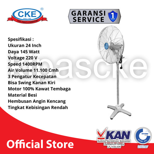 Kipas Angin Berdiri Kipas Industri Stand Fan 24" / 24 Inch CKE