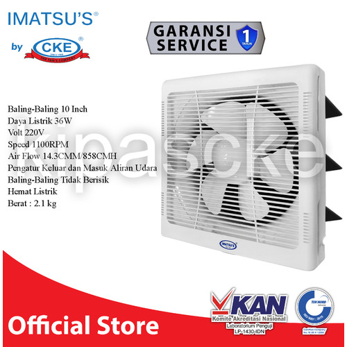 Kipas Angin Partisi Exhaust Tipe Dinding Exhaust Fan Dinding 10 Inch