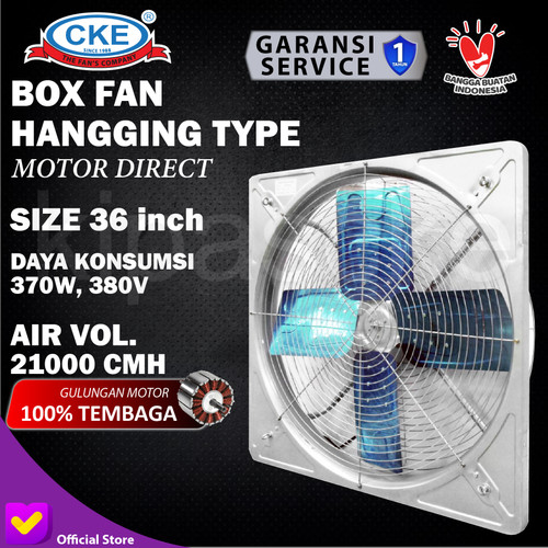 Kipas Blower Fan 36" 3 Phase Gantung Hanging Box Fan