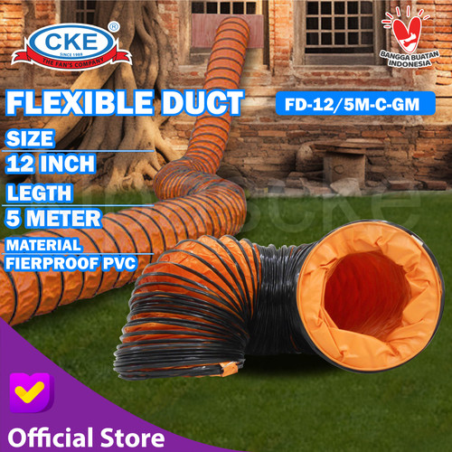 Flexible Duct CKE FD-12/5M-C-GM 12 Inch 5 Meter Duct Hose