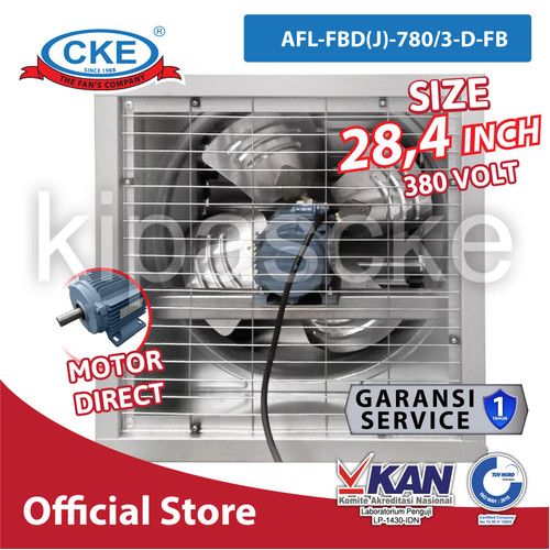 Blower Kandang Ayam 28.4" 3 Phase Box Fan Kipas Kandang Gudang