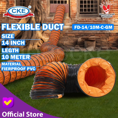 SELANG FLEXIBLE/EXHAUST/CKE FLEXIBLE DUCT FD-14/5M-C-GM 14" 10 METER