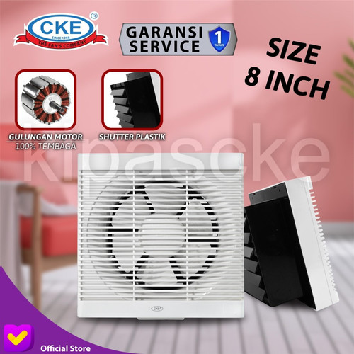 EXHAUST FAN SHUTTER CKE EFIO-PSB200 8INCH 220V EKSOS IN OUT