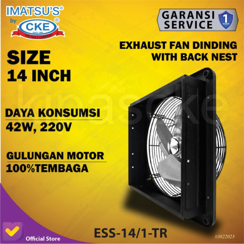 EXHAUST FAN IMATSU ESS-14/1-TR 14INCH 220V EKSOS DINDING