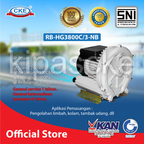 RING BLOWER CKE RB-HG3800C/3 380V 3800W BLOWER TAMBAK