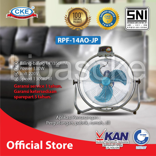 CKE Rotary Powerfull Fan 14 RPF-14AO Inch Kipas Angin Rumah