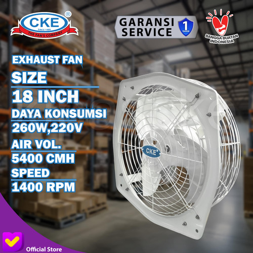 Exhaust Fan EFL-EX18/1 Low Noise CKE 18 Inch 220V Fan