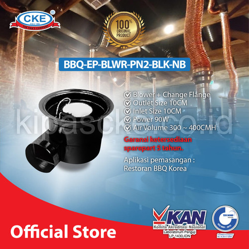 Exhaust Fan Korean BBQ 4 inch Warna HITAM Imatsu's Grill Barbecue