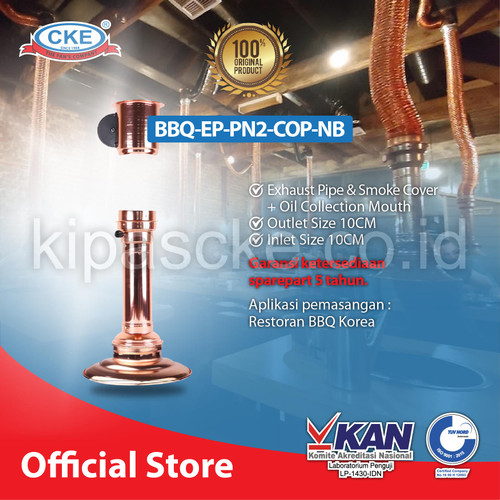 Exhaust Fan BBQ 4 inch TANPA BLOWER WARNA COPPER Imatsu's Barbecue