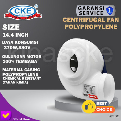 CKE Centrifugal Fan CF-PP FD315 380V Centrifugal Blower Keong